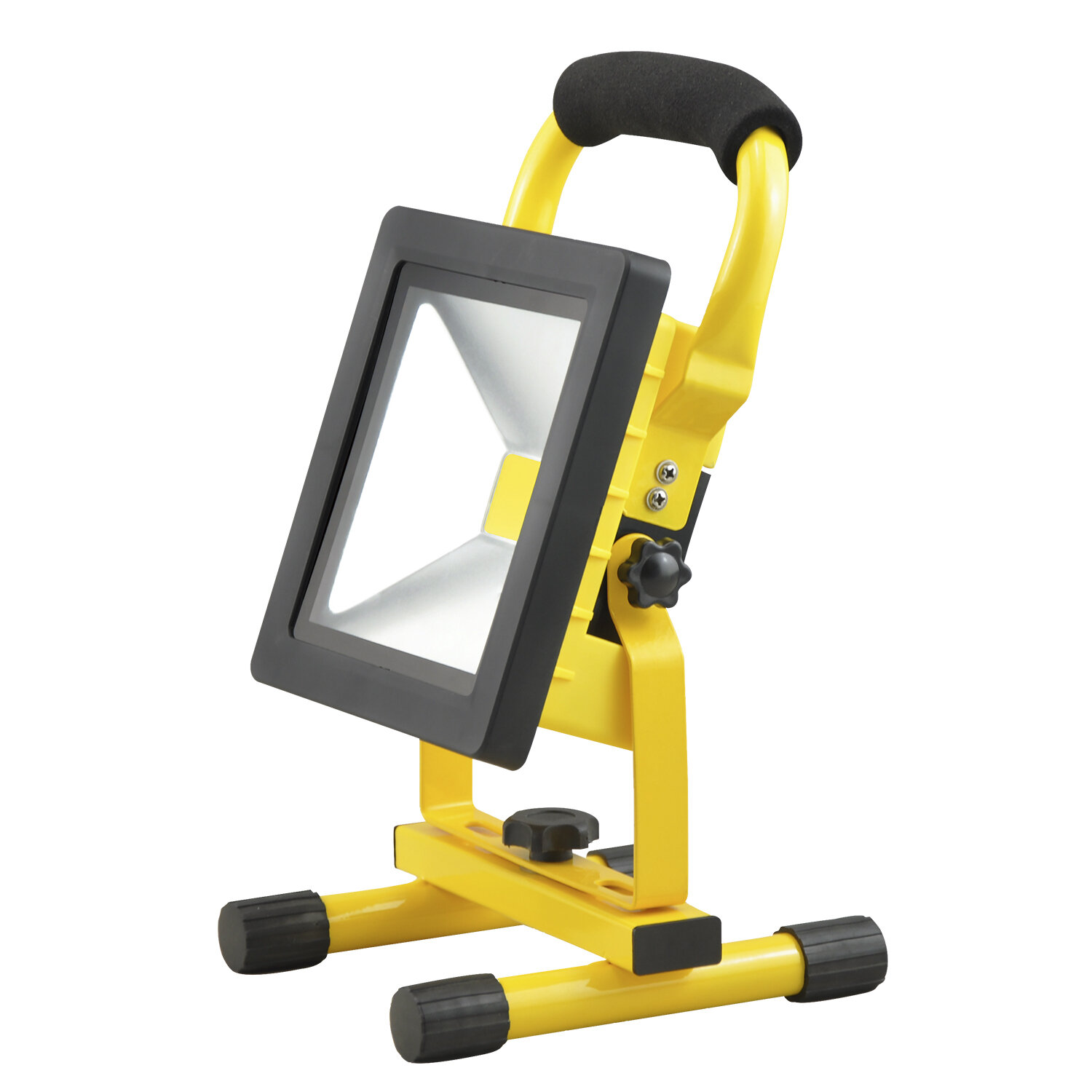 Foco Led Recargable 20 Watt. Luz Blanca 4000� K  IP 65 800 Lumenes Con Asa de Transporte