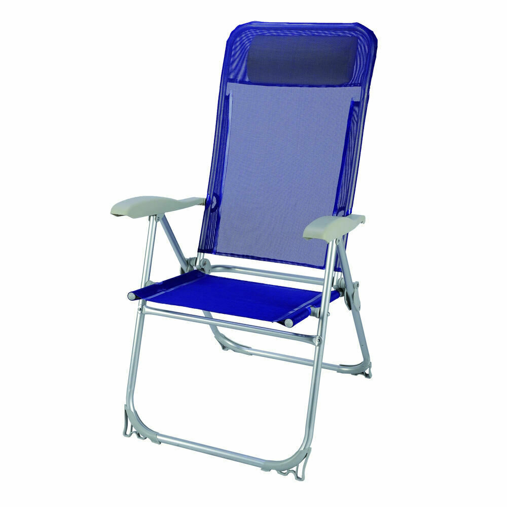 Silla Playa Aluminio Atokos 5 Posiciones Azul