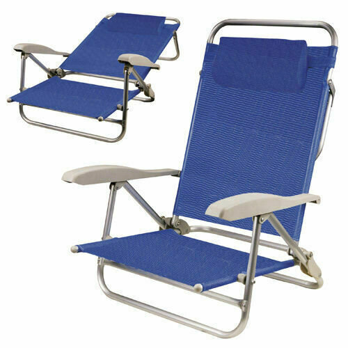 Silla Playa Aluminio Bahama Azul Silla Playa Aluminio Bahama Azul