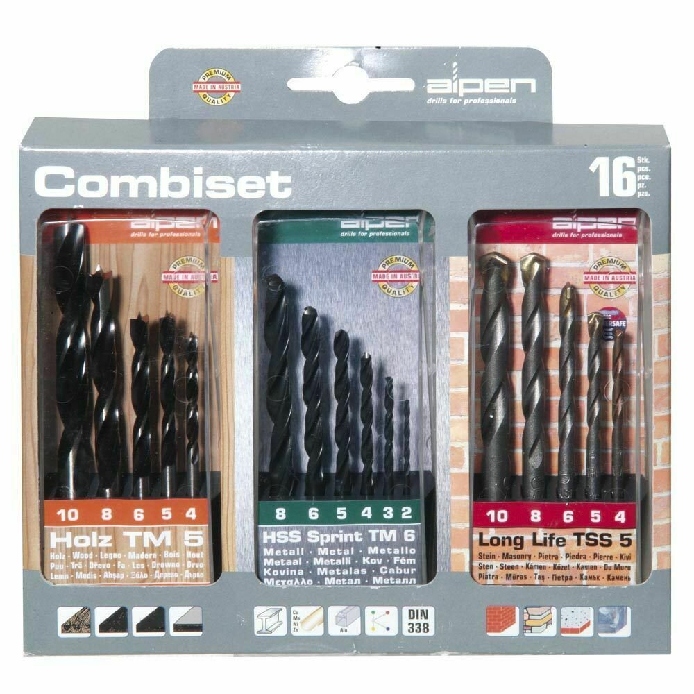 Estuche Brocas Alpen Kombiset  16 Piezas