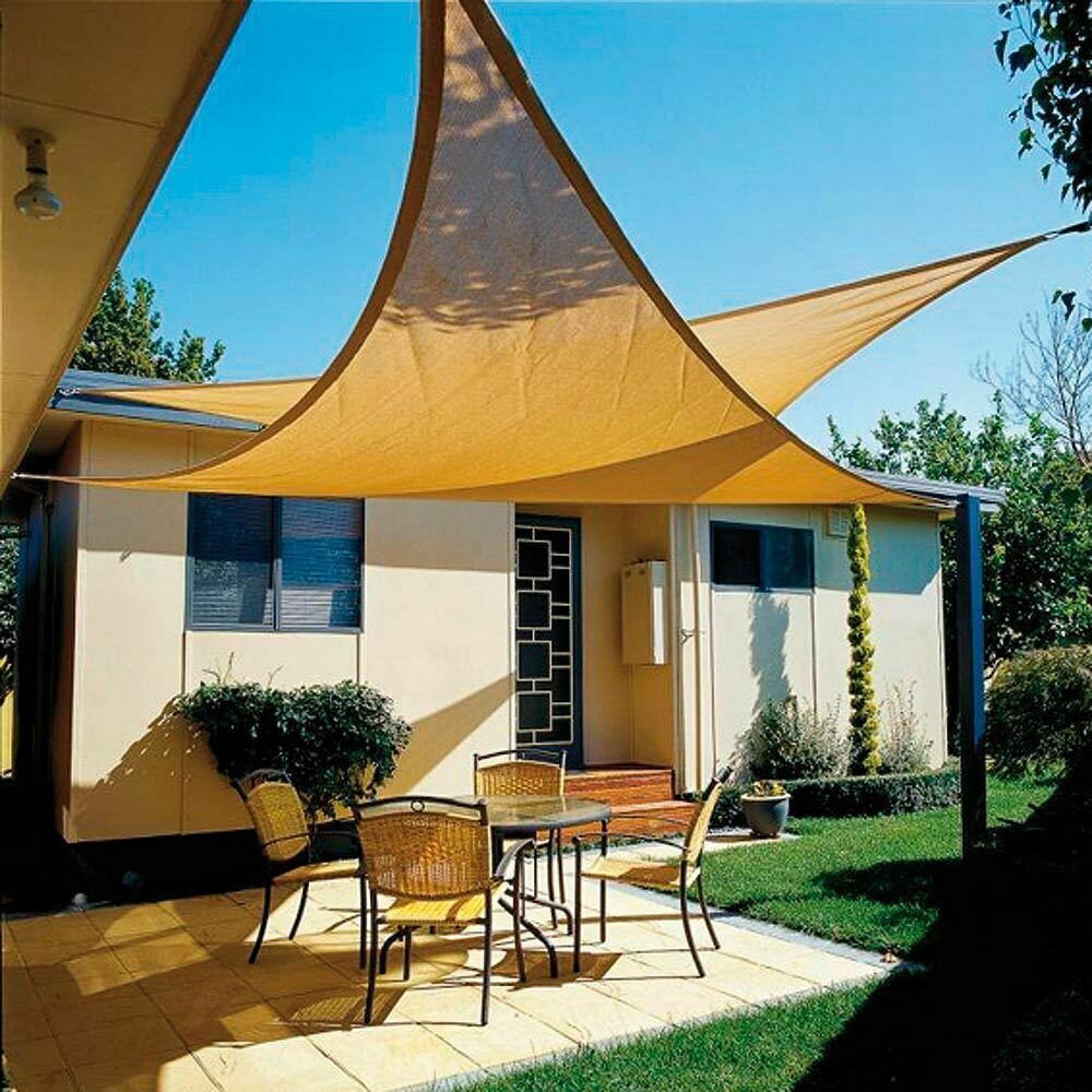 Toldo Vela Sombra Jardin Triangular 3,6x3,6x3,6 metros Beige Toldo Vela Sombra Jardin Triangular 3,6x3,6x3,6 metros Beige