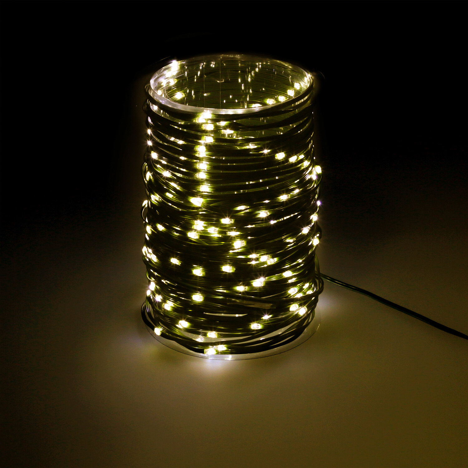 Guinalda Luces Navidad Microled 300 Leds Color Blanco Calido. Luz navidad interiores y exteriores IP44