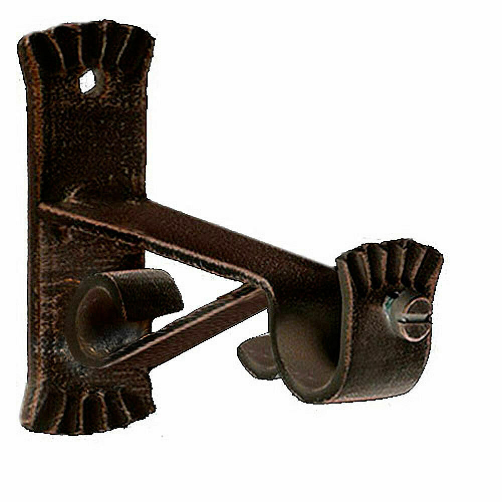 Soporte Forja � 20 mm. Caracol Negro / Cobre Juego 2 Piezas