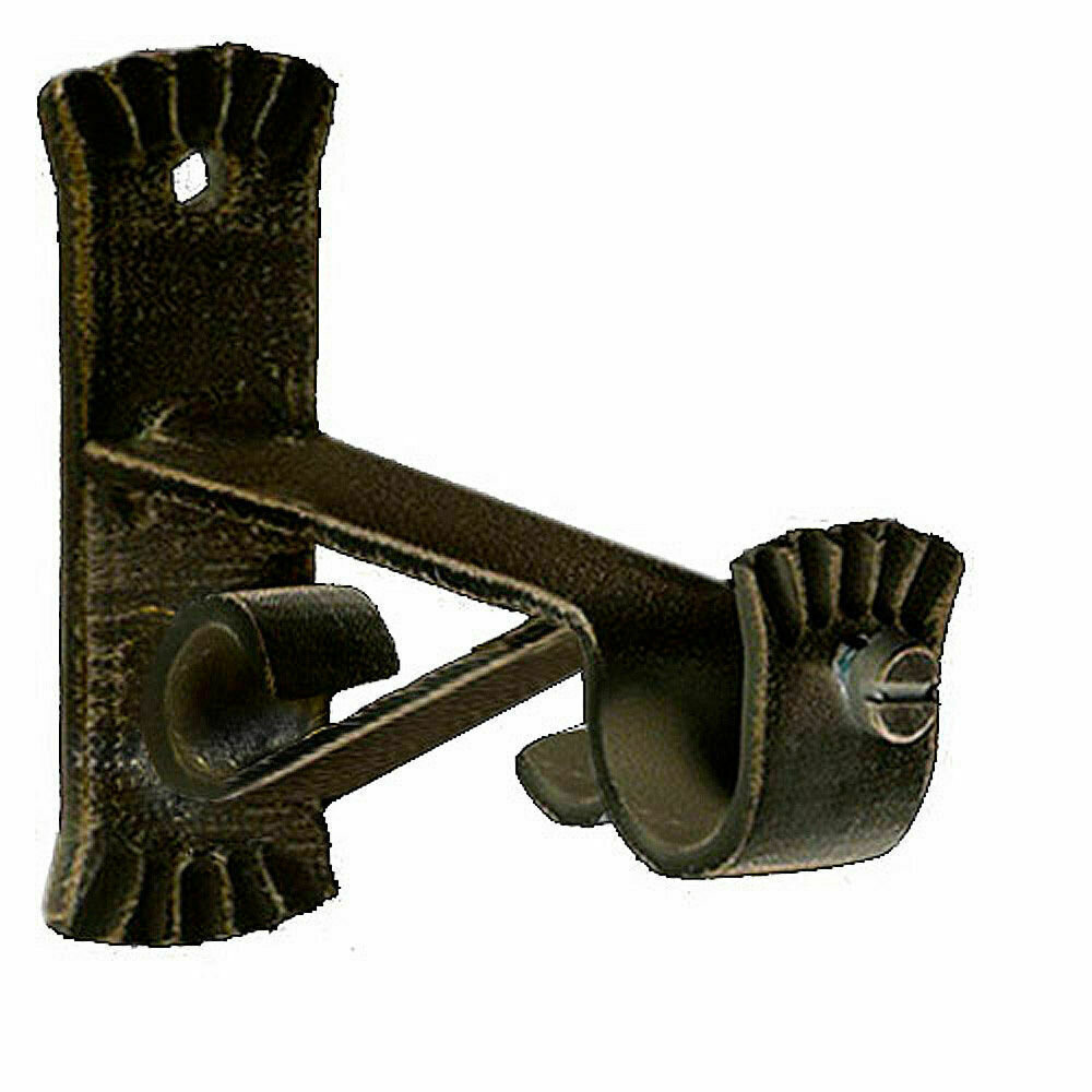 Soporte Forja � 20 mm. Caracol Negro / Dorado Juego 2 Piezas