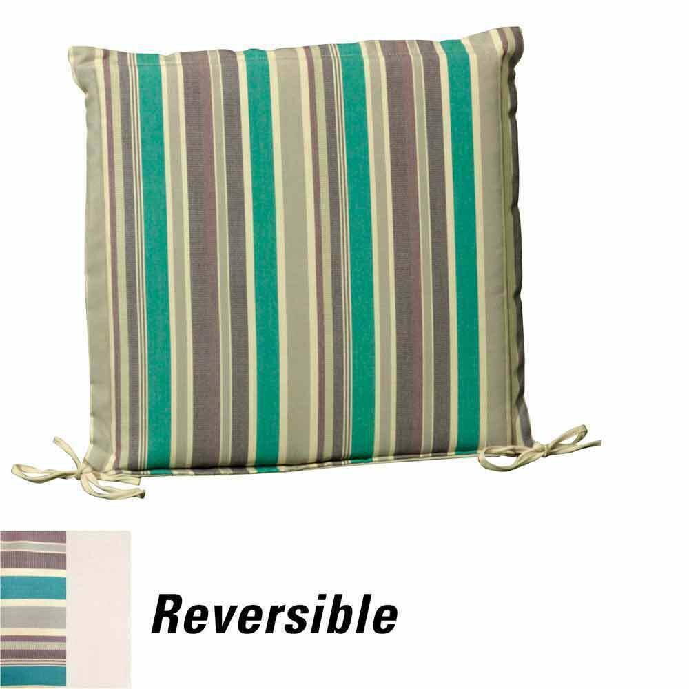 Coj�n Para Silla 50x50x5 cm. Rayas Desenfundable