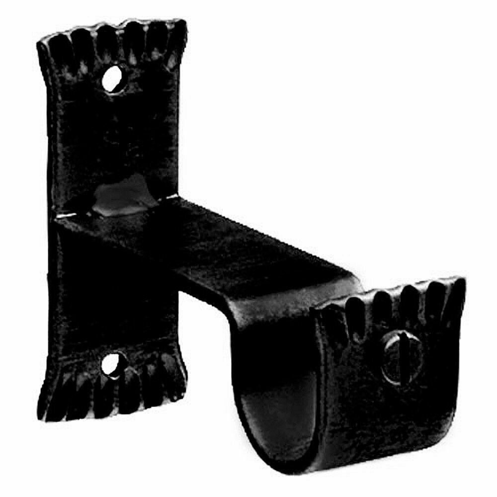 Soporte Central Forja � 28 mm. Negro Juego 2 Piezas