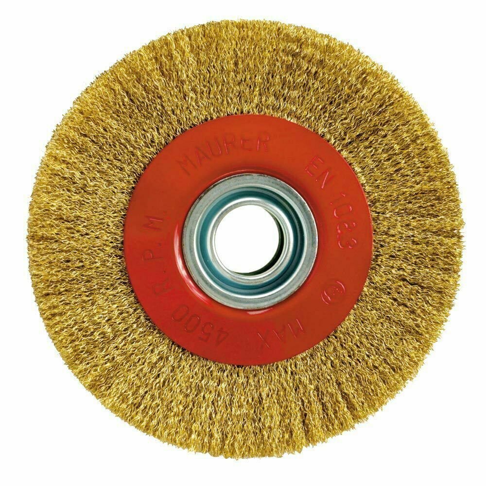 Cepillo Acero Latonado Circular � 125x30 mm.
