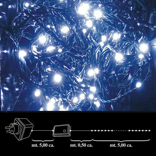 Luces Navidad 100 Leds Blanca Interior / Exterior Ip44 Luces Navidad 100 Leds Blanca Interior / Exterior Ip44