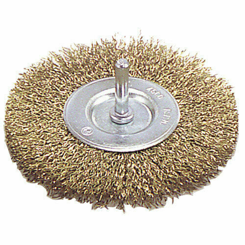 Cepillo acero latonado Disco         75 mm. 1/4".