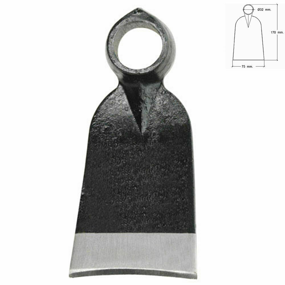 Azada Forjada Sin Mango 343/  340 Gramos