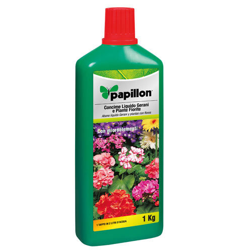 Abono Liquido Papillon Geranios y Flores 1kg Abono Liquido Papillon Geranios y Flores 1kg