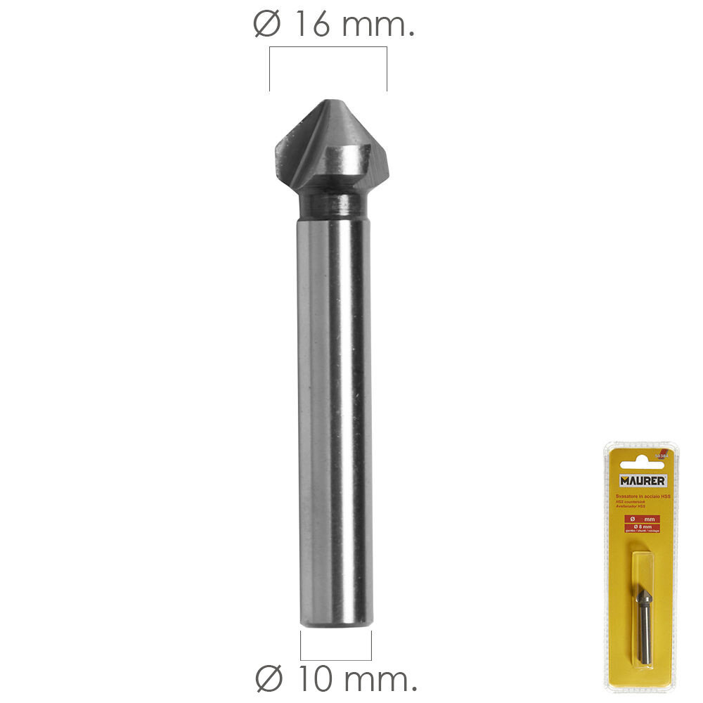 Fresa Vaciadora HSS � 12 mm. Para Taladro / Fresadora