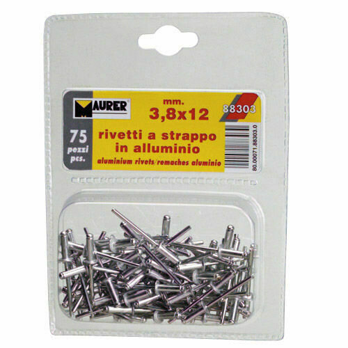 Remaches Maurer 3,40x 7 mm. (75 Piezas)