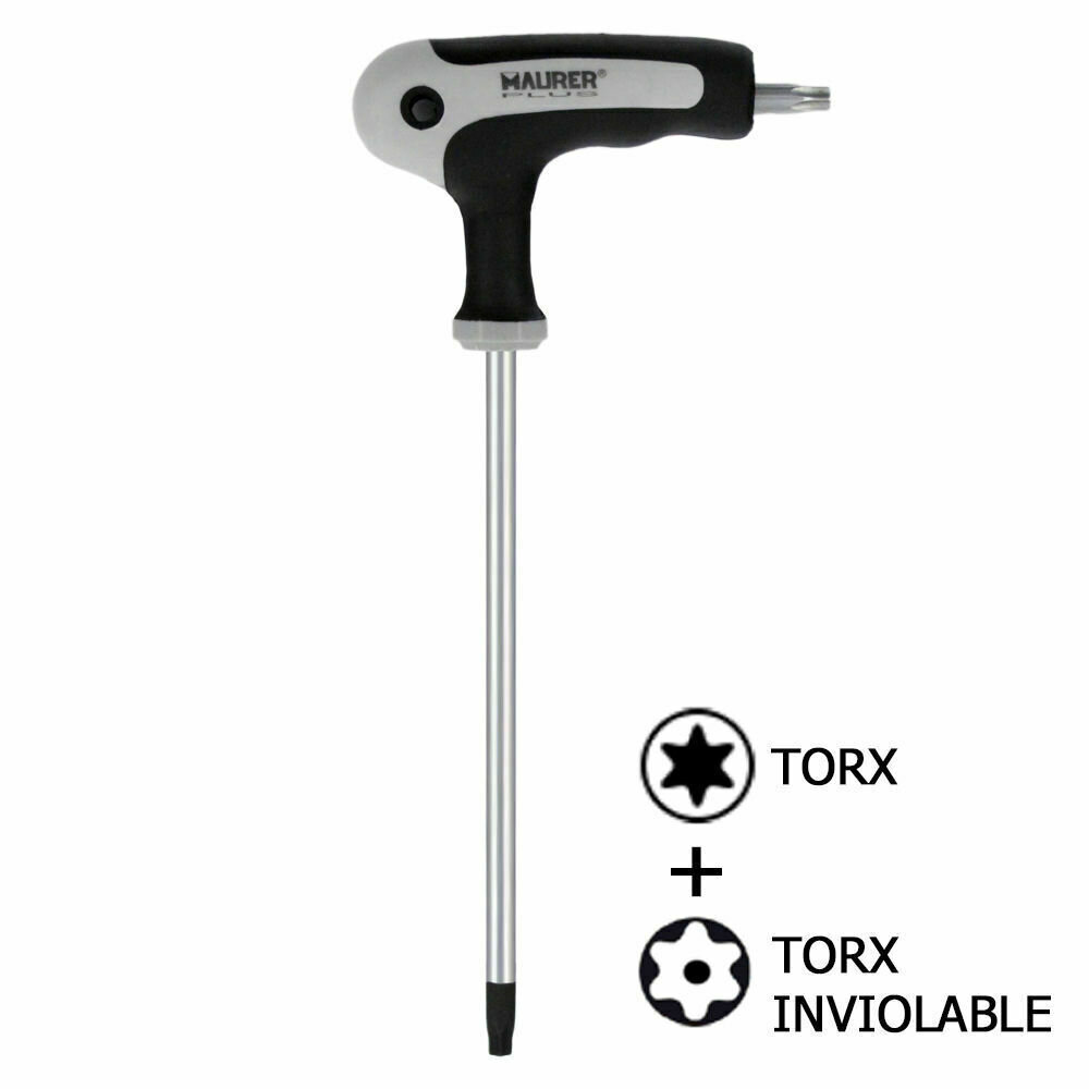 Llave Torx Maurer Con Mango "T" T08 Inviolable