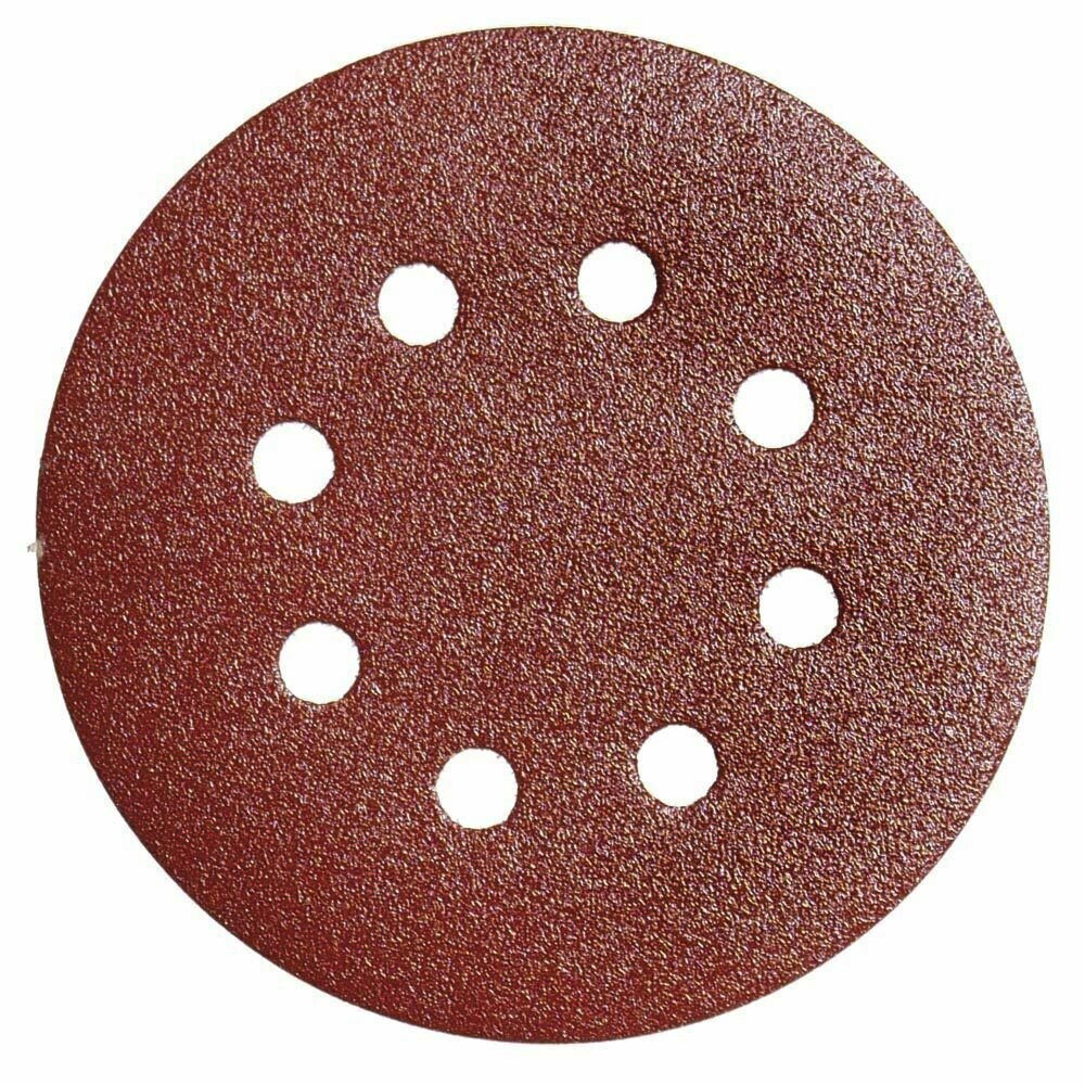 Lija recambio velcro disco � 125 mm. con agujeros grano 240 (10 Piezas)