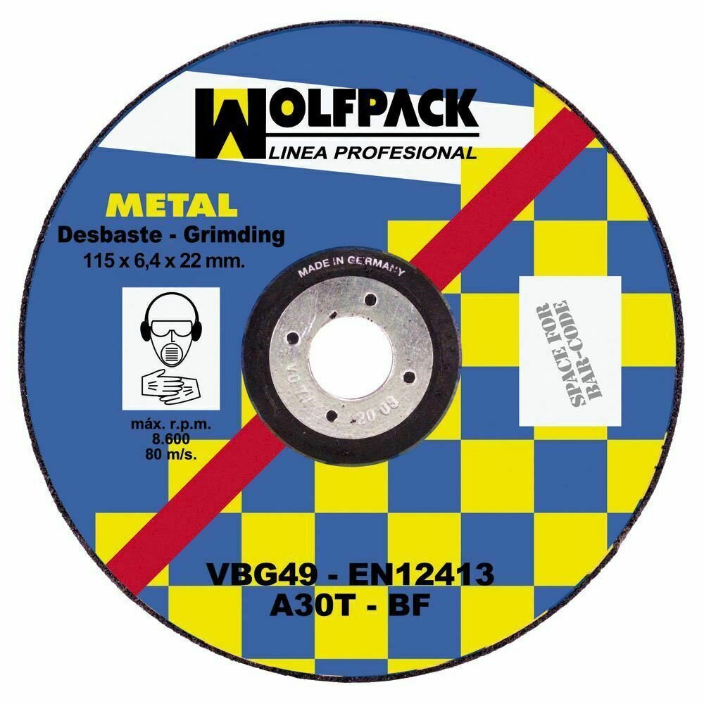 Disco Repasar Abrasivo 115x6,4x22 mm. Disco Repasar Abrasivo 115x6,4x22 mm.