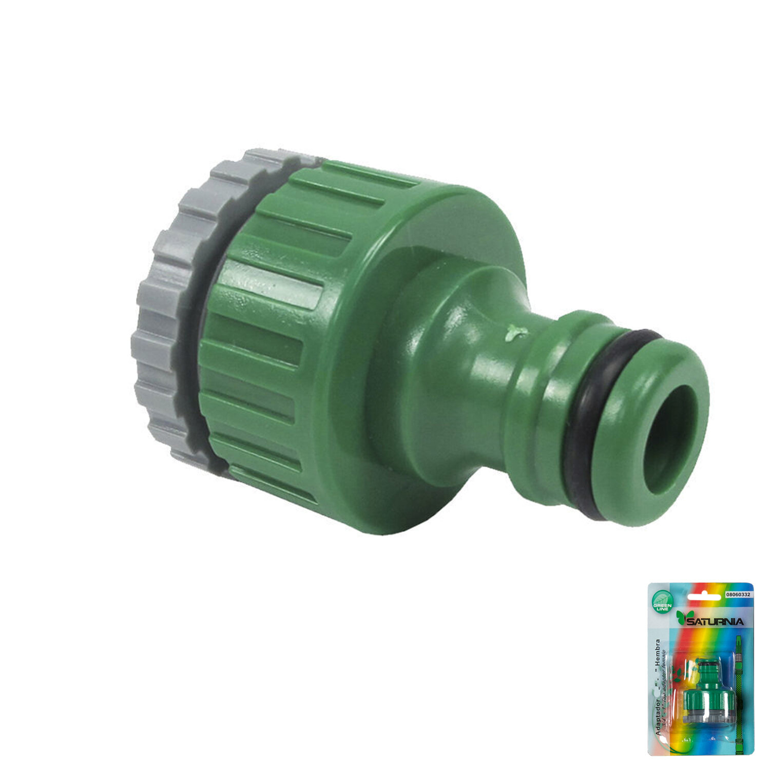 Adaptador Manguera Plastico 3/4-1/2" Hemba Blister