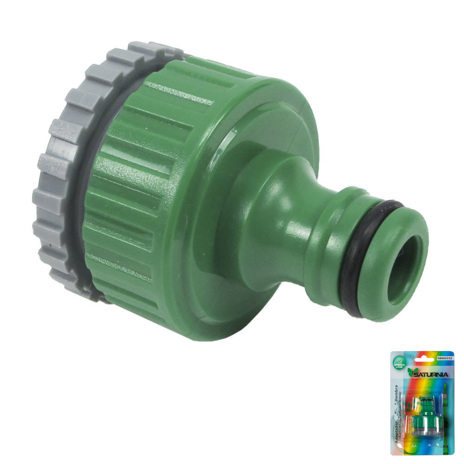 Adaptador Manguera Pl�stico 3/4 - 1" Hembra   Blister