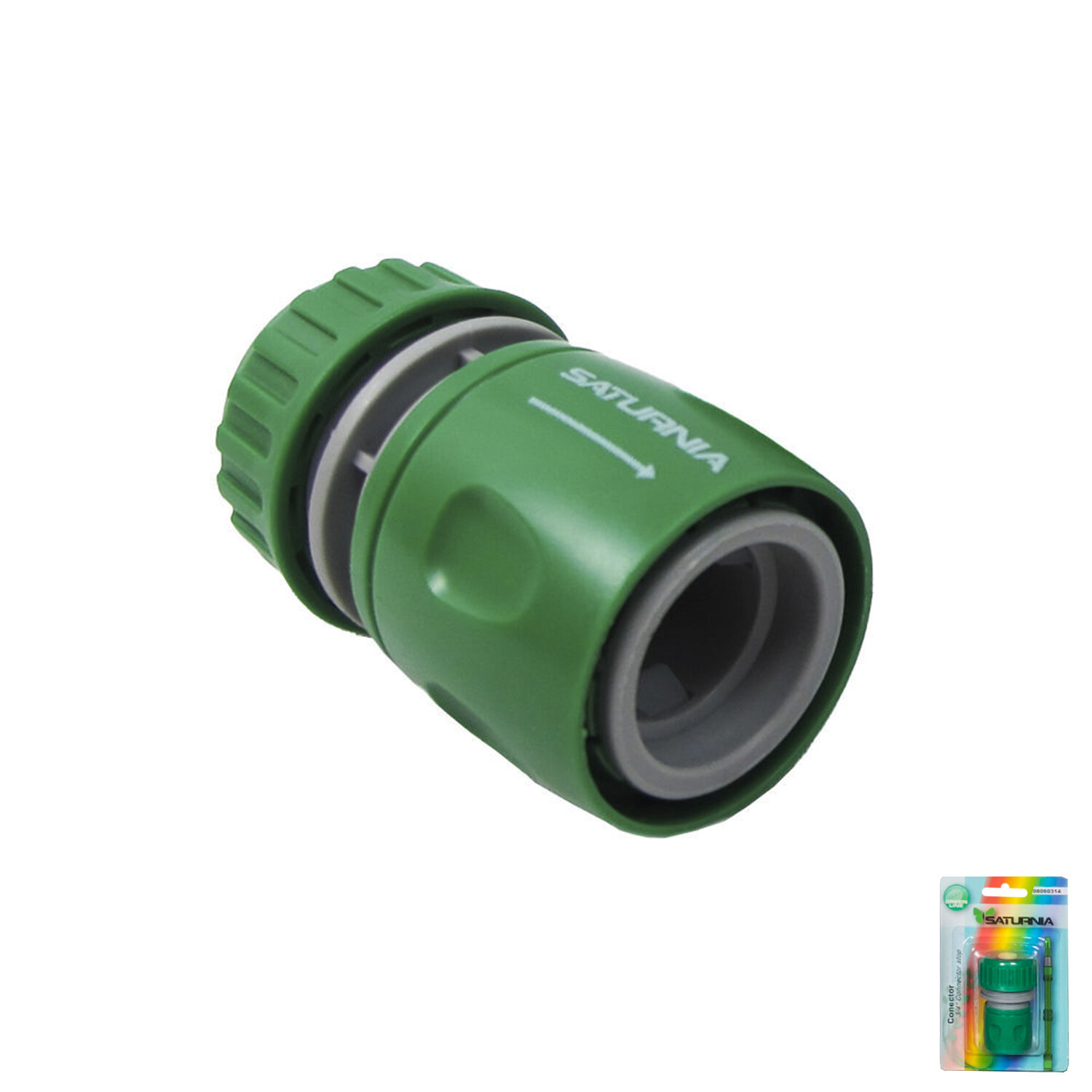 Conector Manguera Plastico 1/2 Blister