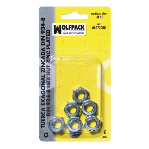 Tuerca Hexagonal Zincada Din934 M05 (30 Piezas) Tuerca Hexagonal Zincada Din934 M05 (30 Piezas)