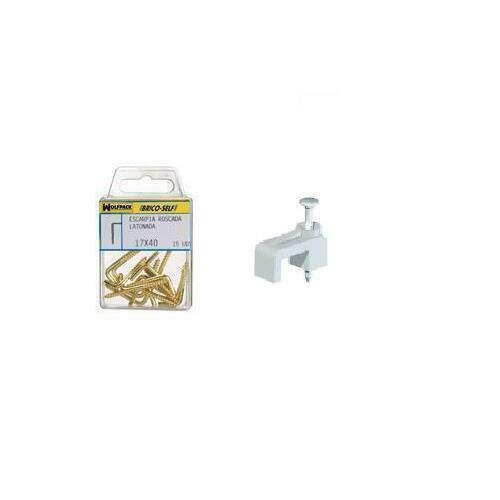 Grapilla Plana Televisi�n 6,8 mm. Transparente. 10 unidades.