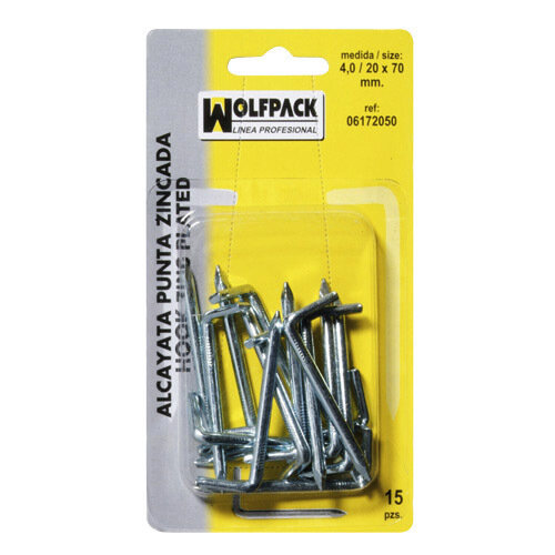 Alcayatas Punta Zincada 3,0 / 18x50 mm. (Blister 30 Piezas)