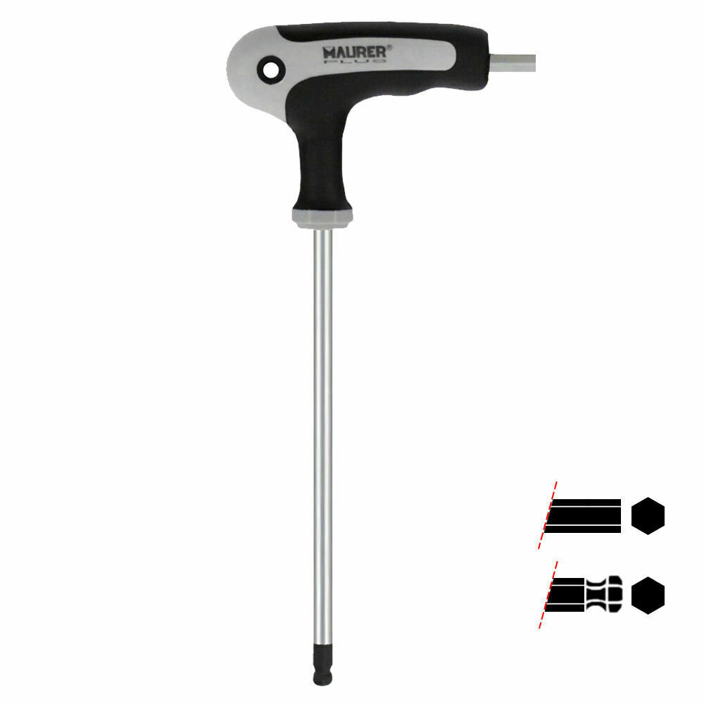 Llave Allen Maurer Con Mango "T" Con Bola 2,0 mm