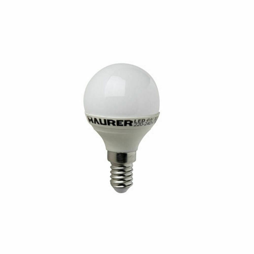 Bombilla Led Esferica E14. 4 W. - 25 W. 300 l�menes. Luz calida. (3000�K).