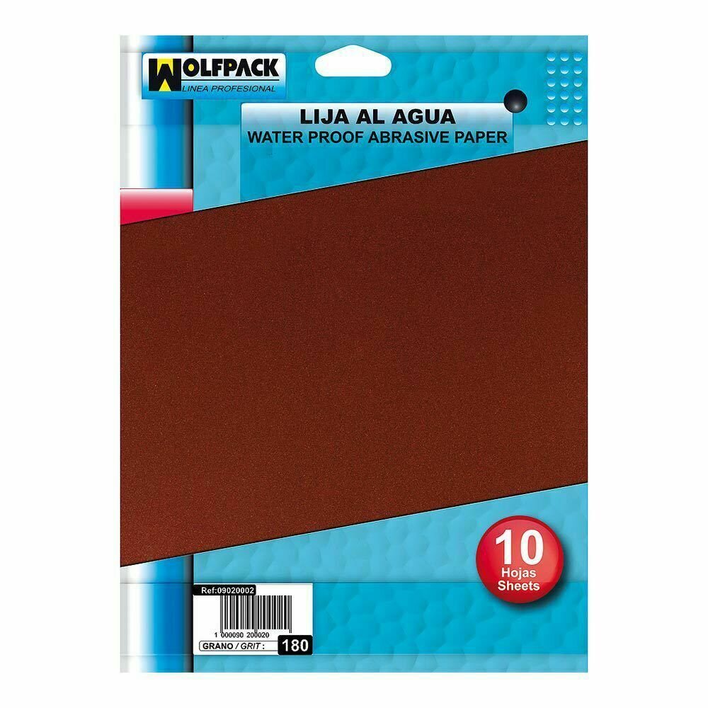 Lija Agua Grano 320 (Pack 10 Pliegos)