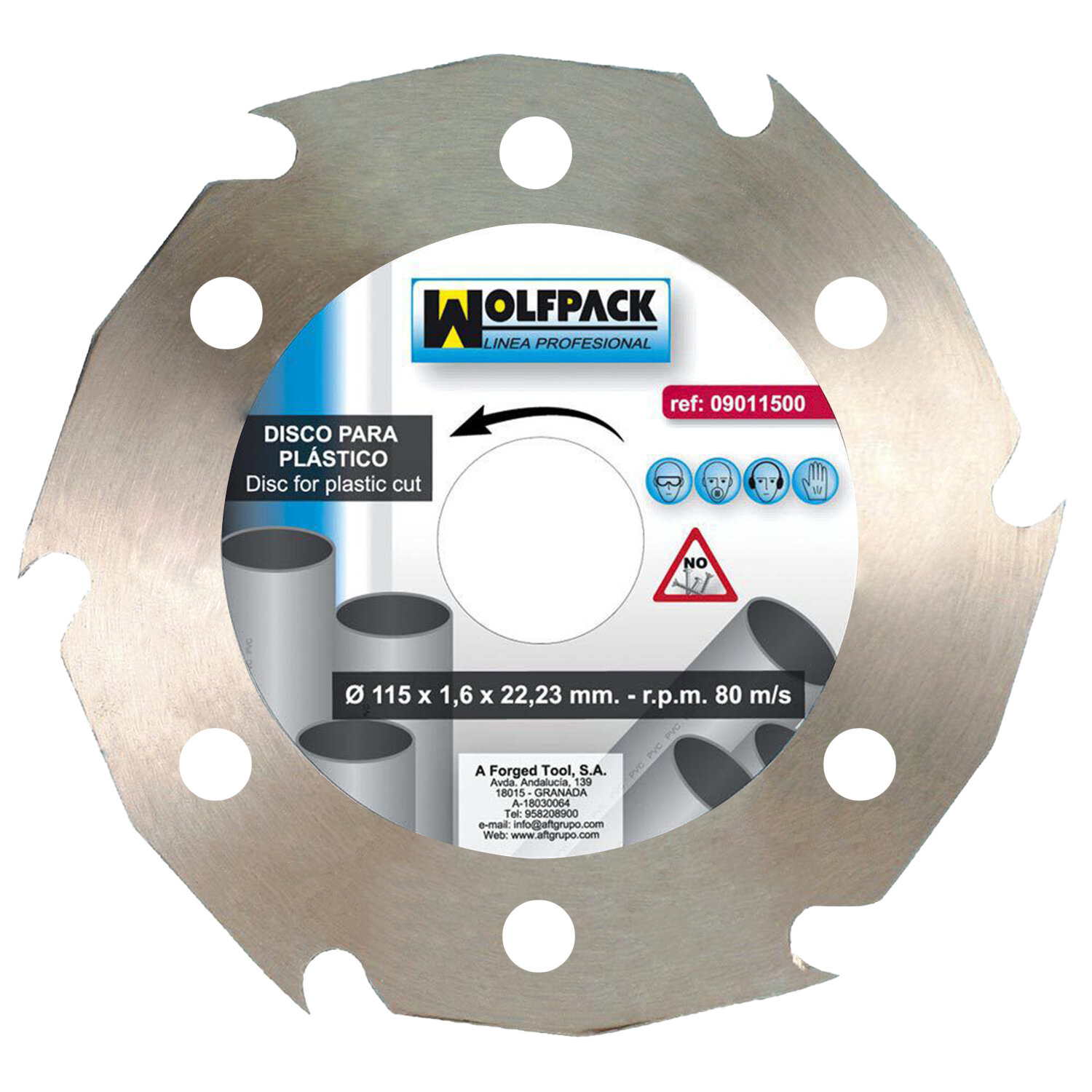 Disco Materiales Plasticos 115 mm.