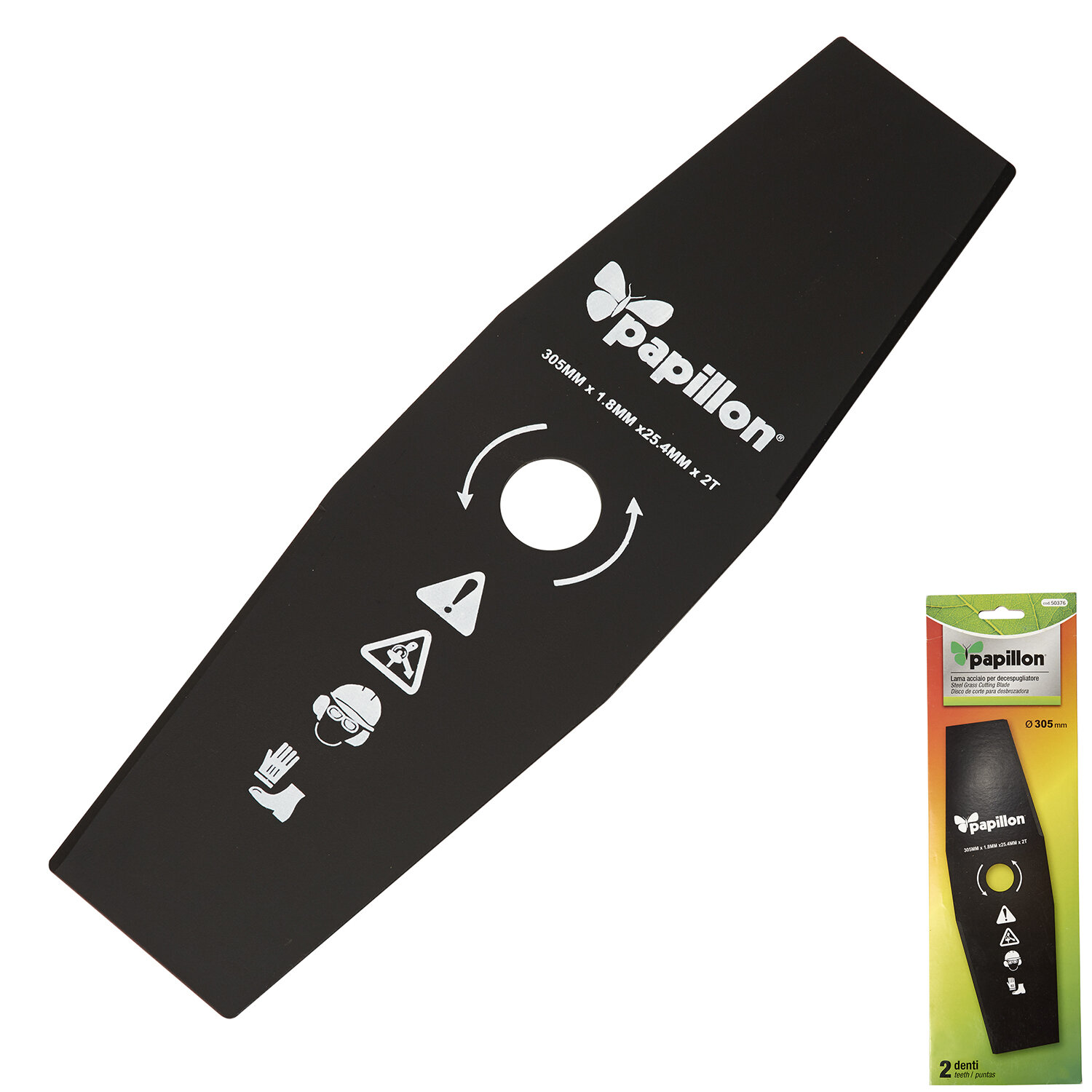 Disco Desbrozador Gasolina Universal 2 Dientes � 305 mm. Disco Desbrozador Gasolina Universal 2 Dientes � 305 mm.