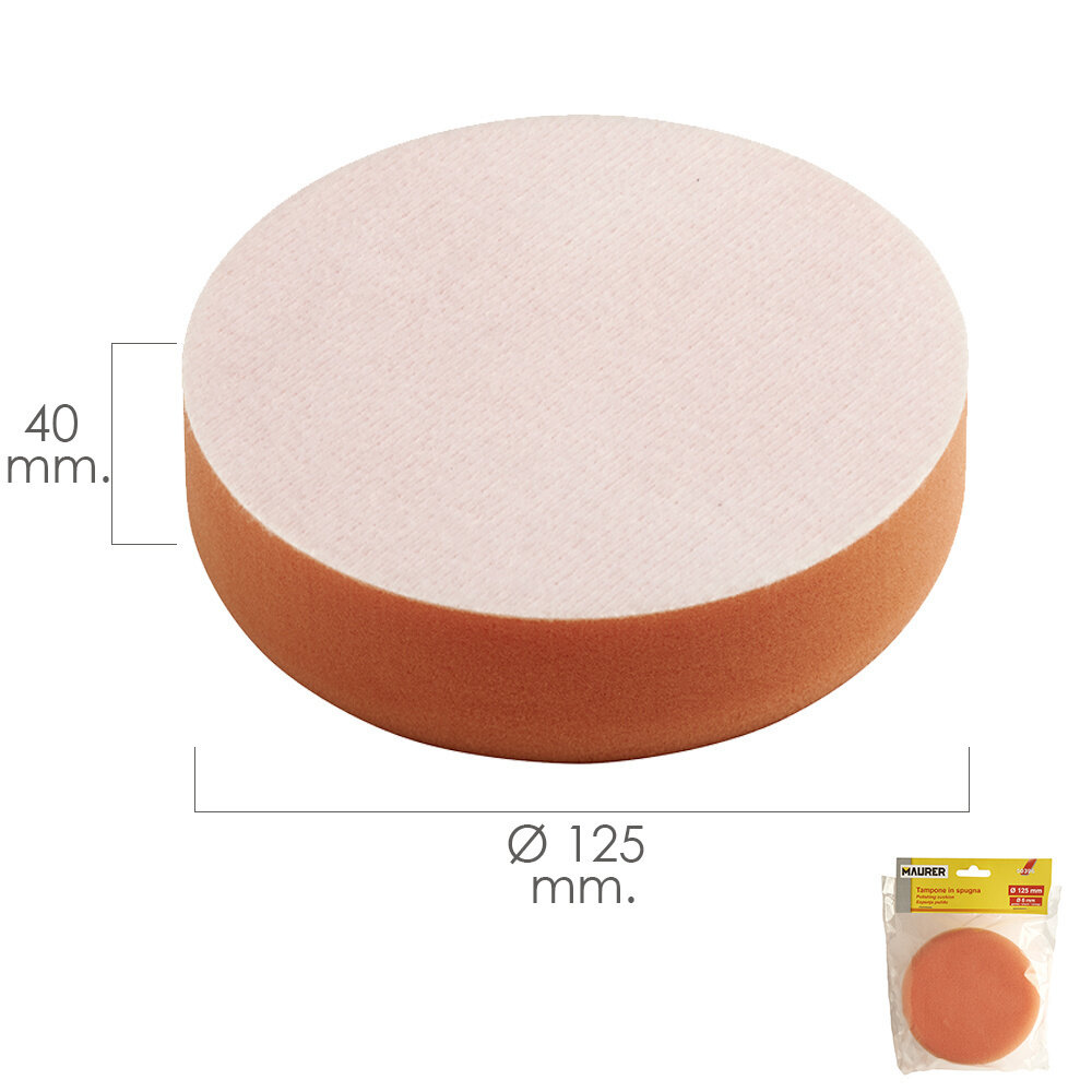 Disco Pulidor Esponja con Velcro � 125 mm.