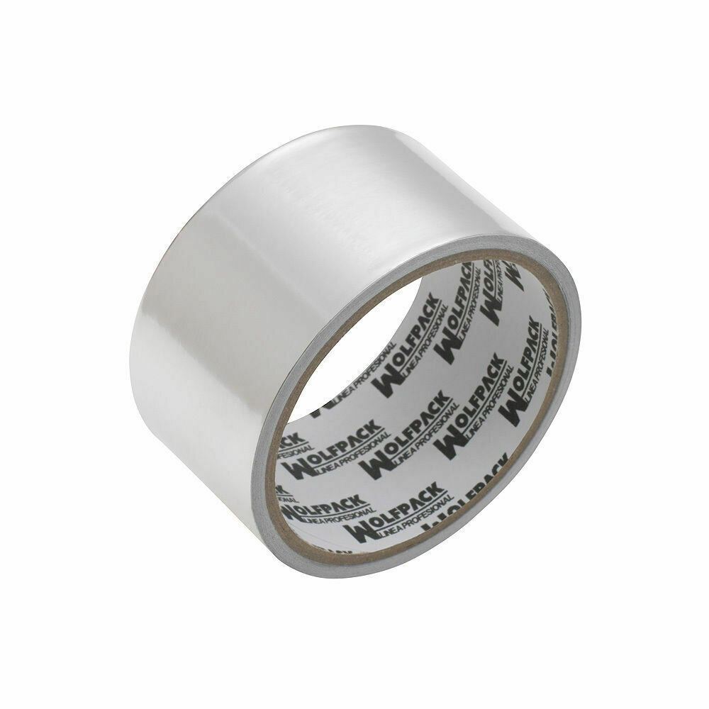 Cinta Adhesiva Aluminio 48 mm. x  5 m. 66 micras