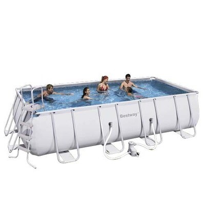 Piscina Rectangular Con Depuradora 549x274x122 cm.