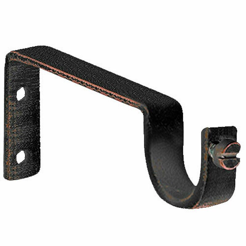 Soporte Sencillo Forja � 20 mm. Negro / Cobre (Blister 2 Piezas)