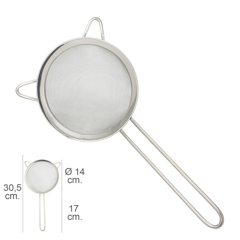 Colador Acero Inoxidale Plus � 14 x 30,5 cm.