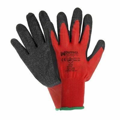 Guantes Latex / Nylon Gripflex Con Colgador Talla 8 Guantes Latex / Nylon Gripflex Con Colgador Talla 8" (Par)