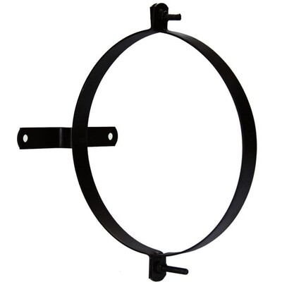 Abrazadera Para Tubo Estufa Vitrificada Con Soporte 120 mm. (2 Piezas)