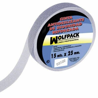 Cinta Antideslizante Transparente 15 m. x 25 mm. Uso dom�stico