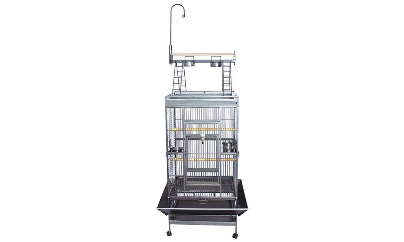 Pajarera para loro con parque 165 cm alto 79x64 cm con faldones