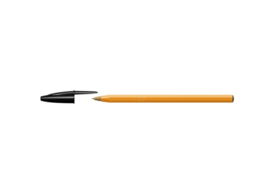 BiC Orange Bolígrafo de punta de bola tinta NEGRO 3 boligrafos