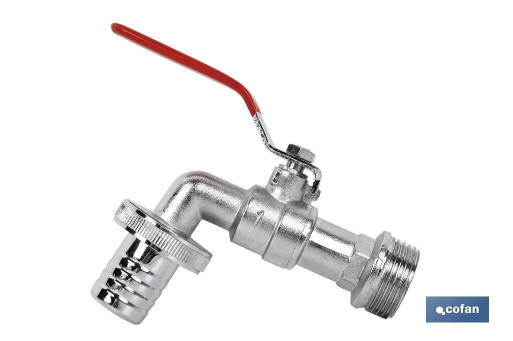 VALVULA BOLA MANETA PARA MANGUERA R-1" X 1"