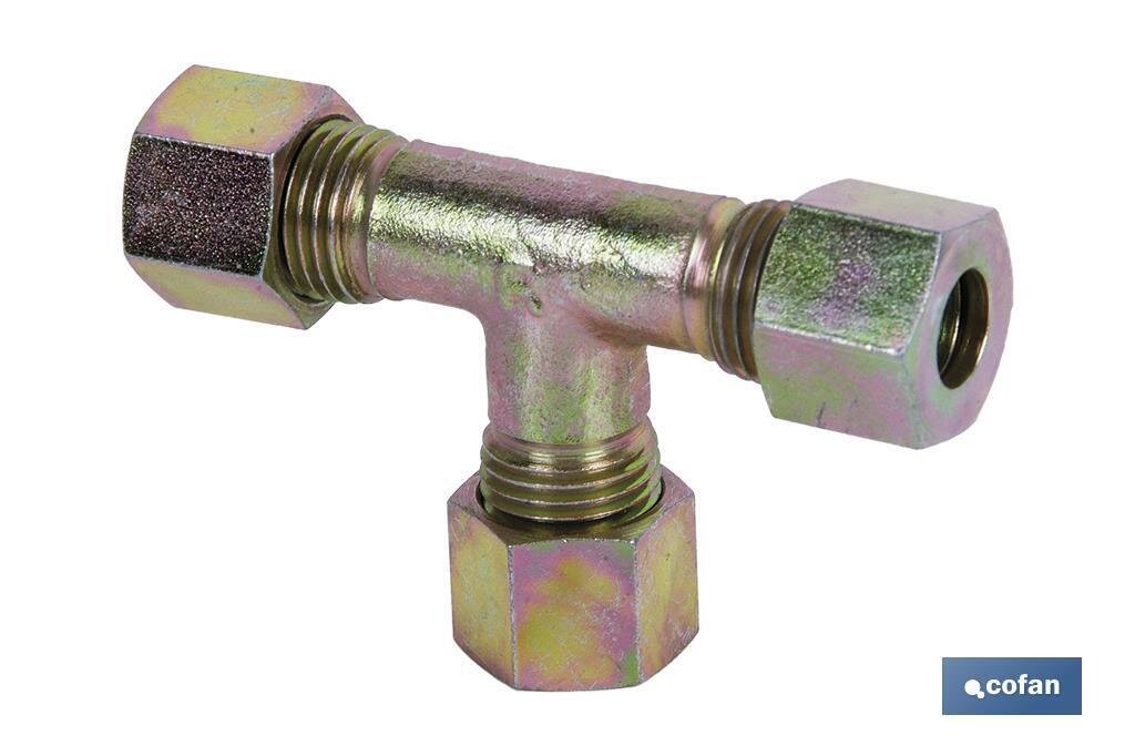 RACOR "T" TUBO 6 - ROSCA 12 X 1,5