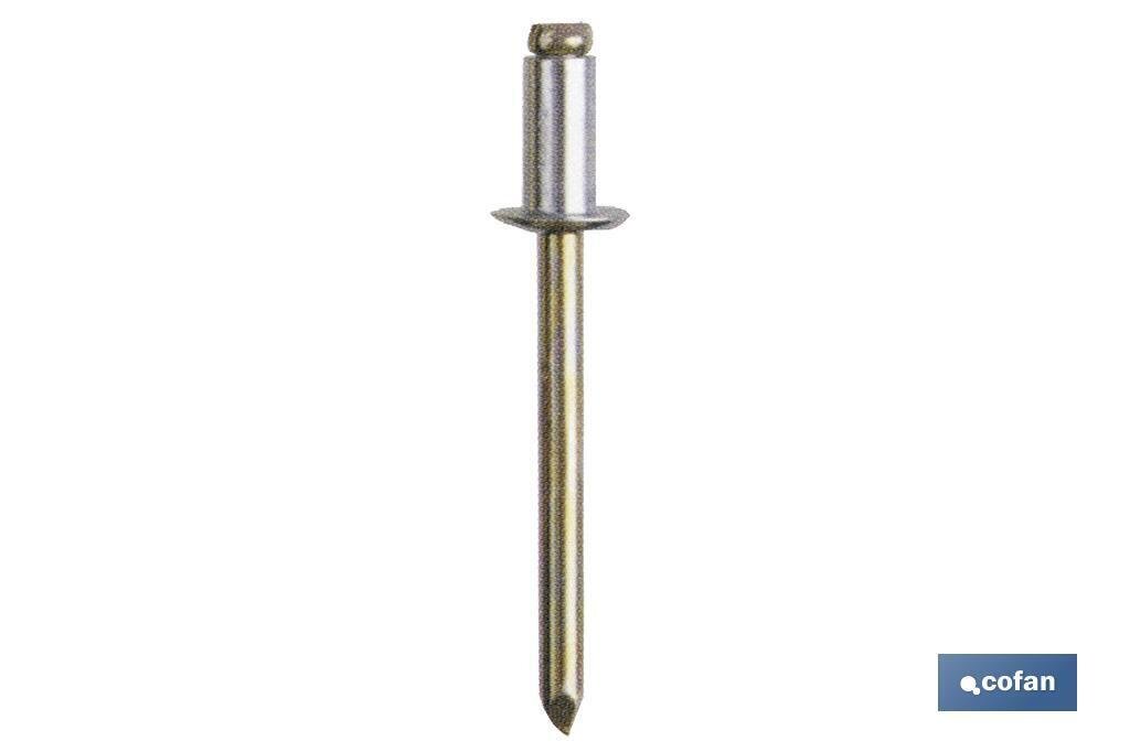 REMACHES ACERO  4.0 X 24 MM