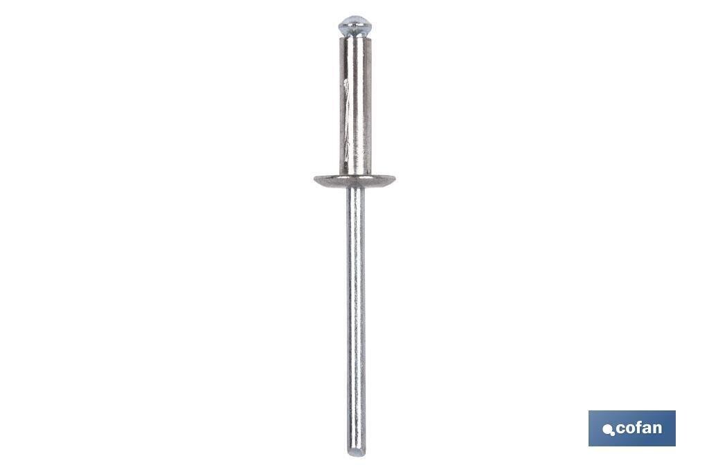 REMACHE FLOR CABEZA ANCHA 4,8 X 26 MM