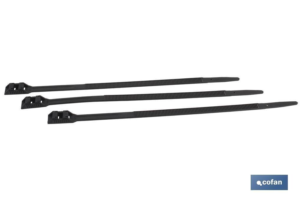 ABRAZADERA NYLON PA12 NEGRA 8,6 X 180 mm