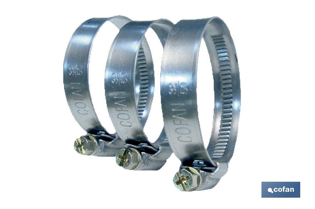 ABRAZADERA MET�LICA BANDA 9mm  50-70