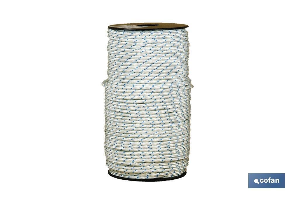 CARRETE CUERDA ESP. ARRANQUE 5 MM 100 MTS BCO CARRETE CUERDA ESP. ARRANQUE 5 MM 100 MTS BCO