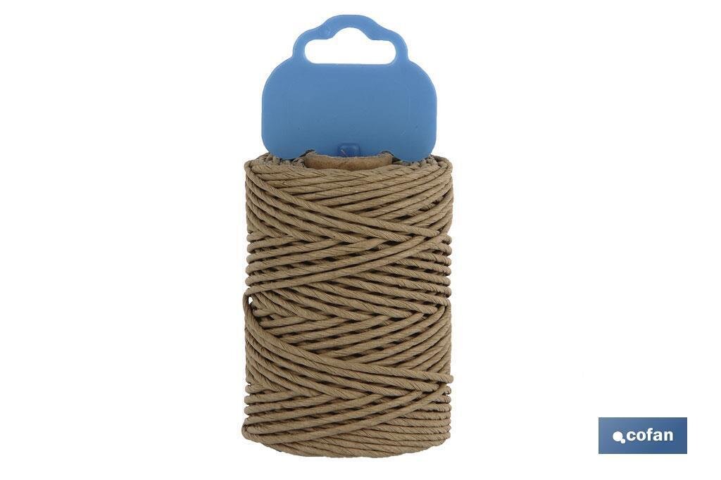 BOBINA CUERDA PAPEL 2MM 50M BOBINA CUERDA PAPEL 2MM 50M