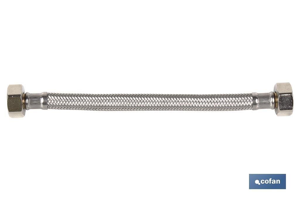 CONEXI�N FLEXIBLE INOX H1/2"- H1/2" 30 CM.